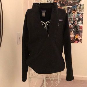Black Patagonia pullover jacket